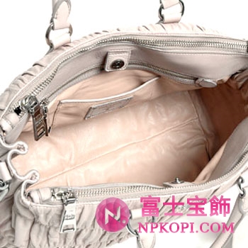 プラダ（PRADA）NAPPA GAUFRE`　レディース2wayトートバッグ　ライトグレー　BL0743-QRD-D32 